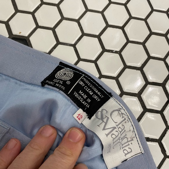 NWT Claudia & Marc wool vintage pants size 12 - Picture 4 of 5